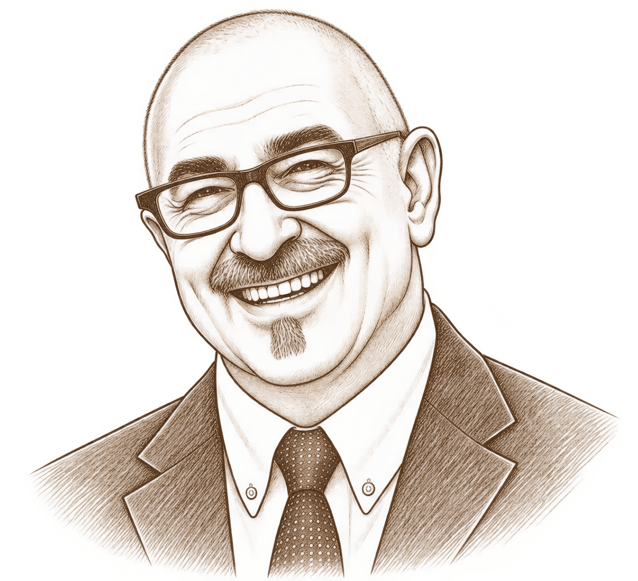 Porträtskizze von Nikolaos Ginatis