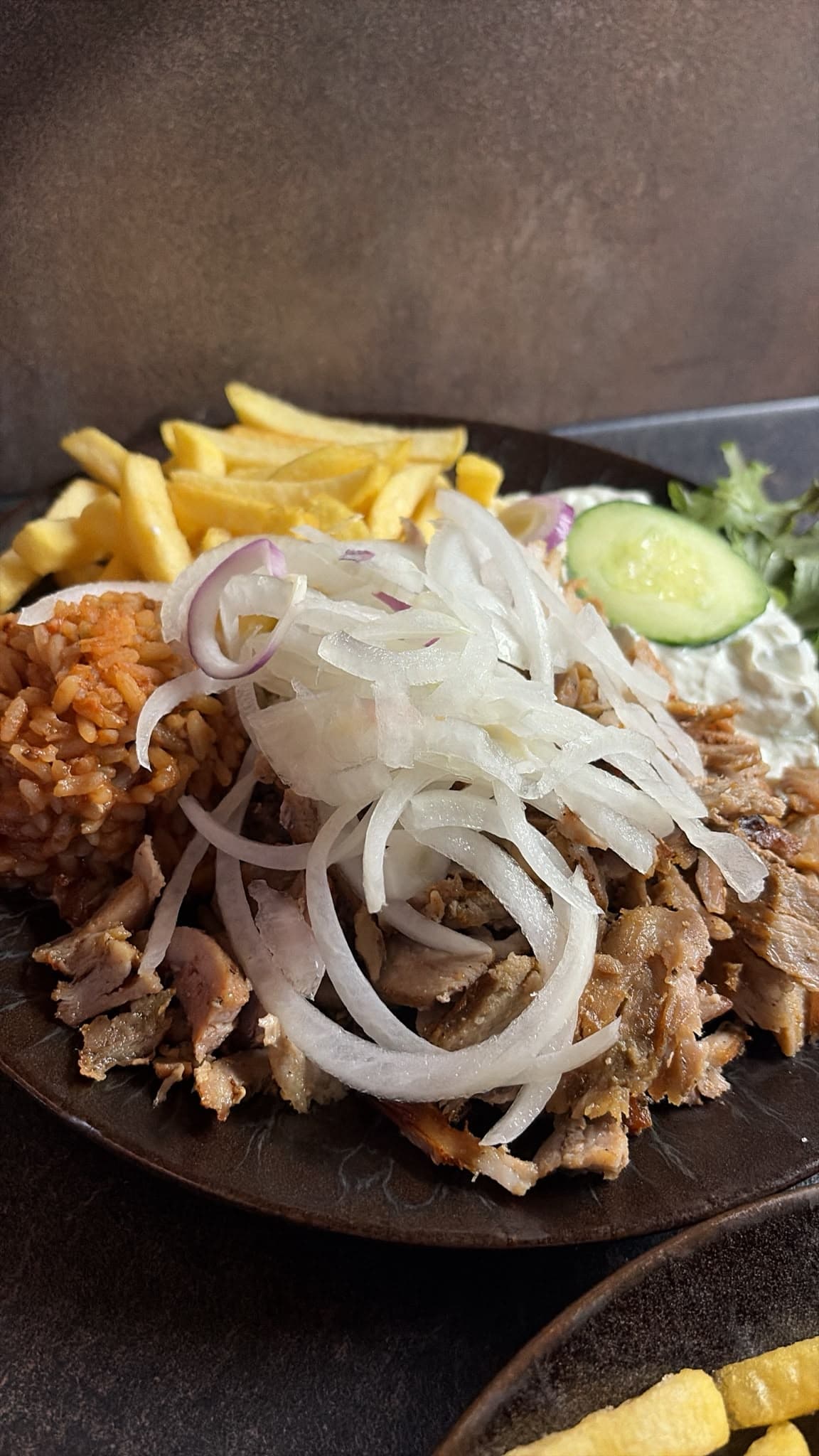Gyros mit Pommes & Reis